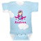 Airplane & Girl Pilot Baby Bodysuit 3-6