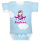 Airplane & Girl Pilot Baby Bodysuit 0-3 (Personalized)