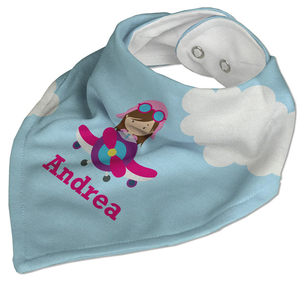 Airplane & Girl Pilot Bandana Closed