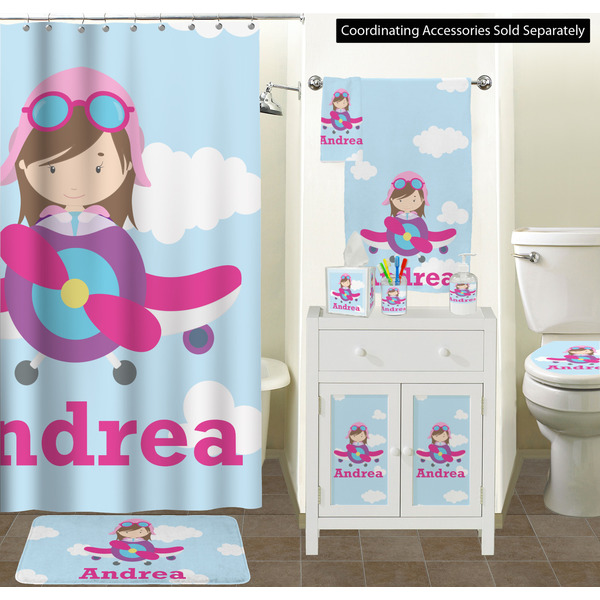 Airplane & Girl Pilot Bathroom Scene