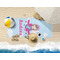 Airplane & Girl Pilot Beach Towel Lifestyle