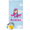 Airplane & Girl Pilot Beach Towel (Personalized)