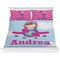 Airplane & Girl Pilot Comforter Set - King (Personalized)