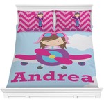 Airplane & Girl Pilot Comforters (Personalized)