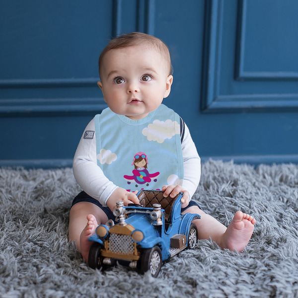 Airplane & Girl Pilot Bib Lifestyle Boy