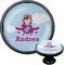 Airplane & Girl Pilot Black Custom Cabinet Knob (Front and Side)
