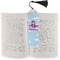 Airplane & Girl Pilot Bookmark with tassel - In book