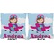Airplane & Girl Pilot Burlap Pillow Approval