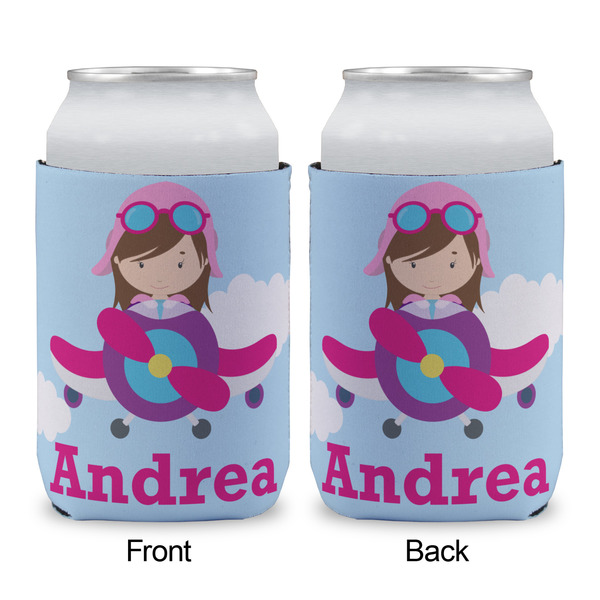 Airplane & Girl Pilot Can Sleeve - APPROVAL (single)