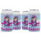 Airplane & Girl Pilot Can Cooler (12 oz) - Set of 4 w/ Name or Text