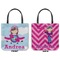 Airplane & Girl Pilot Canvas Tote - Front and Back