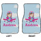Airplane & Girl Pilot Car Mat Front - Approval