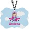 Airplane & Girl Pilot Car Ornament (Front)