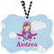 Airplane & Girl Pilot Rear View Mirror Decor (Personalized)