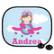 Airplane & Girl Pilot Car Side Window Sun Shade (Personalized)