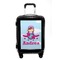 Airplane & Girl Pilot Carry On Hard Shell Suitcase - Front