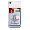 Airplane & Girl Pilot 2-in-1 Cell Phone Credit Card Holder & Screen Cleaner (Personalized)