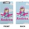 Airplane & Girl Pilot Clipboard (Legal) (Front + Back)