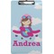 Airplane & Girl Pilot Clipboard (Legal Size) (Personalized)