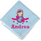 Airplane & Girl Pilot Cloth Napkins - Personalized Lunch (Folded Four Corners)
