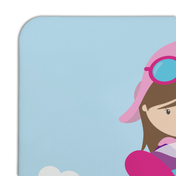 Airplane & Girl Pilot Coaster Set - DETAIL