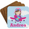 Airplane & Girl Pilot Coaster Set (Personalized)