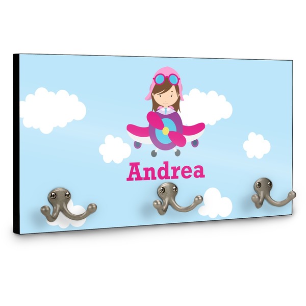 Airplane & Girl Pilot Coat Hanger Main