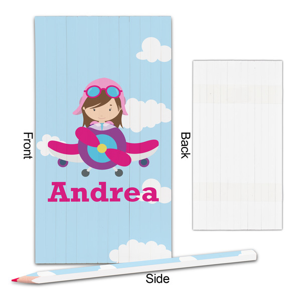 Airplane & Girl Pilot Colored Pencils - Approval