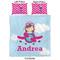 Airplane & Girl Pilot Comforter Set - Queen - Approval