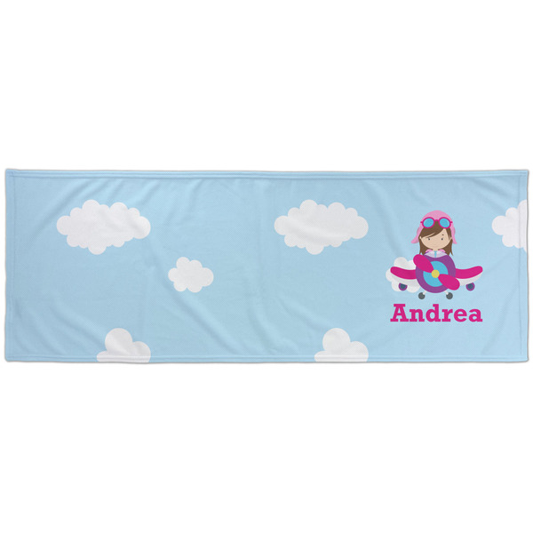 Airplane & Girl Pilot Cooling Towel- Approval