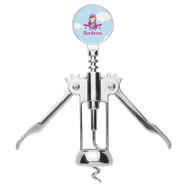 Airplane & Girl Pilot Corkscrew - Alt