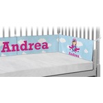 Airplane & Girl Pilot Crib Bumper Pads (Personalized)
