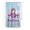 Airplane & Girl Pilot Curtain With Window and Rod