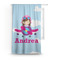 Airplane & Girl Pilot Custom Curtain With Window and Rod