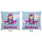 Airplane & Girl Pilot Decorative Pillow Case - Approval