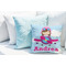Airplane & Girl Pilot Decorative Pillow Case - LIFESTYLE 2