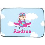 Airplane & Girl Pilot Dish Drying Mat (Personalized)