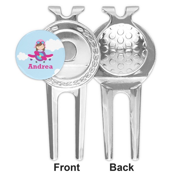 Airplane & Girl Pilot Divot Tool - Second