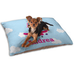 Airplane & Girl Pilot Dog Bed - Small w/ Name or Text