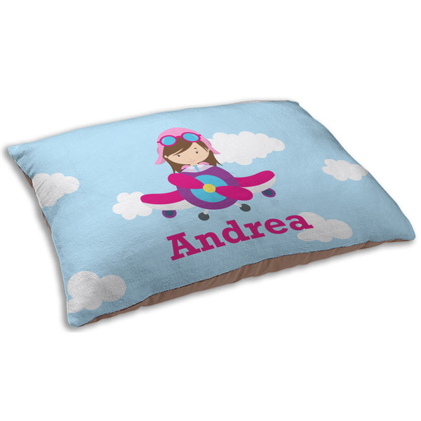 Airplane & Girl Pilot Dog Beds - SMALL