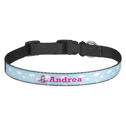 Airplane & Girl Pilot Dog Collar (Personalized)