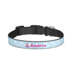 Airplane & Girl Pilot Dog Collar - Small (Personalized)