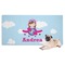 Airplane & Girl Pilot Dog Towel