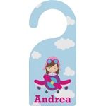 Airplane & Girl Pilot Door Hanger (Personalized)