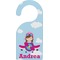 Airplane & Girl Pilot Door Hanger (Personalized)