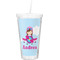 Airplane & Girl Pilot Double Wall Tumbler with Straw (Personalized)