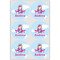 Airplane & Girl Pilot Drink Topper - XLarge - Set of 6