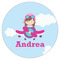 Airplane & Girl Pilot Drink Topper - XSmall - Single