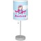 Airplane & Girl Pilot Drum Lampshade with base included