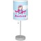 Airplane & Girl Pilot Lamp with Drum Shade (Personalized)